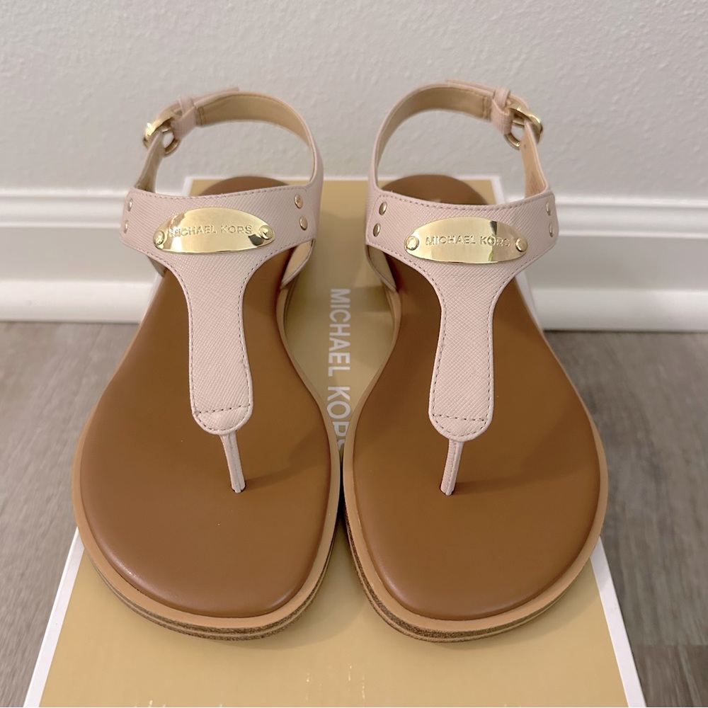 Michael Kors Plate Thong Sandal Soft Pink